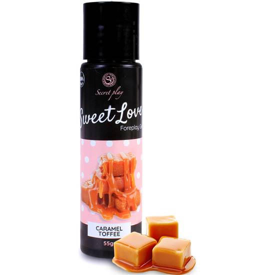 SWEET LOVE - GEL LUBRICANTE CARAMEL TOFFEE - 60ML - Cosmética Erótica con sabores - Sex Shop ARTICULOS EROTICOS