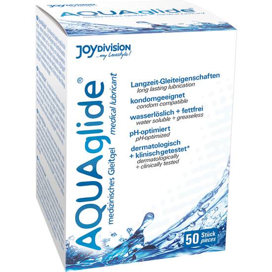 AQUAGLIDE LUBRICANTE 50 MONODOSIS - Cosmética Erótica Natural - Sex Shop ARTICULOS EROTICOS