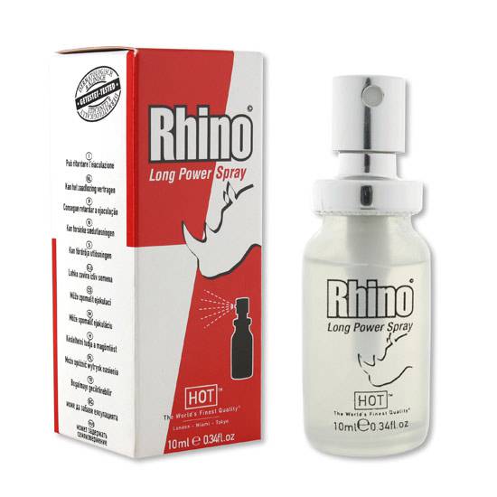 HOT RHINO SPRAY RETARDANTE - Cosmética Erótica Cremas Retardantes - Sex Shop ARTICULOS EROTICOS