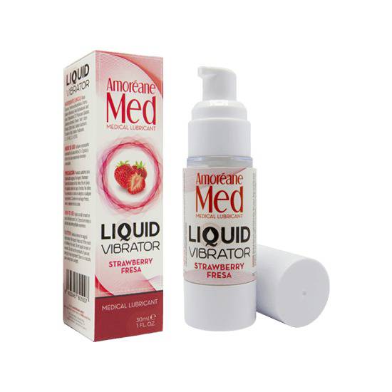 AMOREANE VIBRADOR LÍQUIDO 30ML - FRESA - Cosmetica Erótica Aceites Aromáticos - Sex Shop ARTICULOS EROTICOS