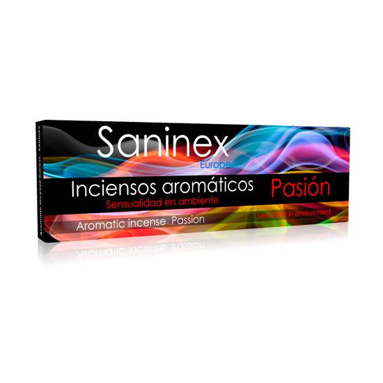 SANINEX INCIENSO AROMATICO PASION 20 STICKS - Afrodisiácos Inciensos -  Sex Shop ARTICULOS EROTICOS