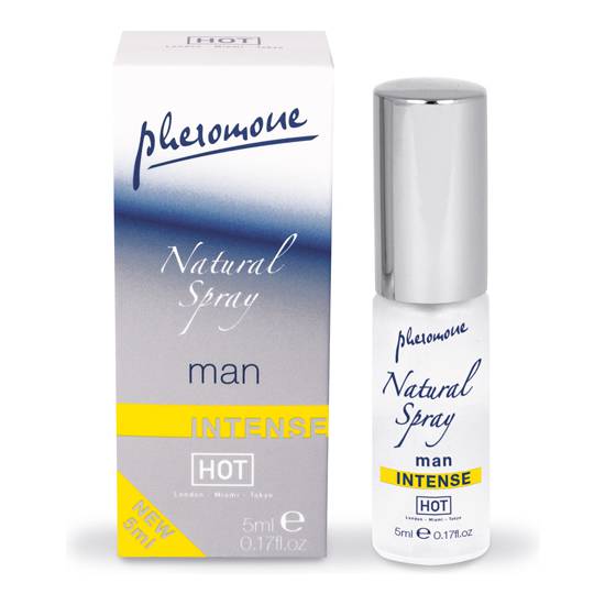 HOT SPRAY NATURAL DE FEROMONAS INTENSO PARA HOMBRES 5 ML - Afrodisiácos Perfumes - Sex Shop ARTICULOS EROTICOS