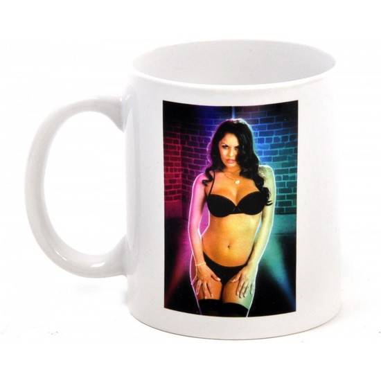 STRIP MUG - MODELO MUJER CASTAÑA - Decoración Eróticas - Sex Shop ARTICULOS EROTICOS