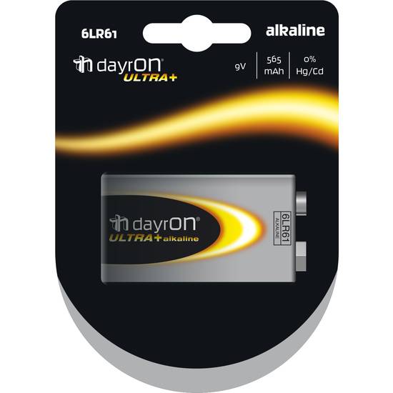 PILA ALCALINA 6LR61 9V DAYRON PACK 1 - varios - pilas - Sex Shop ARTICULOS EROTICOS