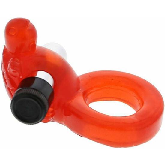 ANILLO PARA PENE TORTUGA DE GELATINA ROJO - Juguetes Sexuales Anillo Vibrador - Sex Shop ARTICULOS EROTICOS