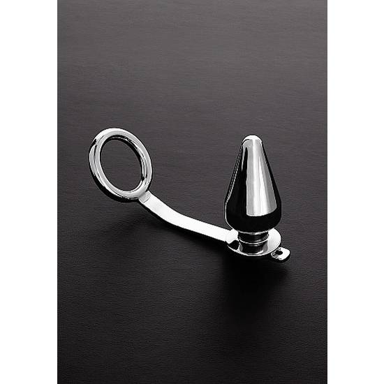C-RING (45MM) CON BUTT PLUG (45X100MM) - Juguetes Sexuales Anillo - Sex Shop ARTICULOS EROTICOS