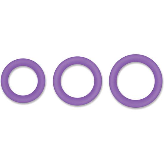 HALO 55MM KIT DE ANILLOS - MORADO - Juguetes Sexuales Anillo Kit - Sex Shop ARTICULOS EROTICOS