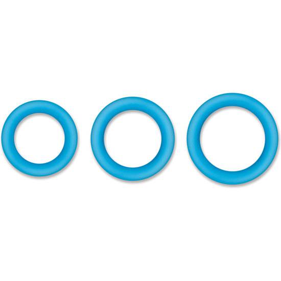 HALO 60MM KIT DE ANILLOS - AZUL - Juguetes Sexuales Anillo Kit - Sex Shop ARTICULOS EROTICOS