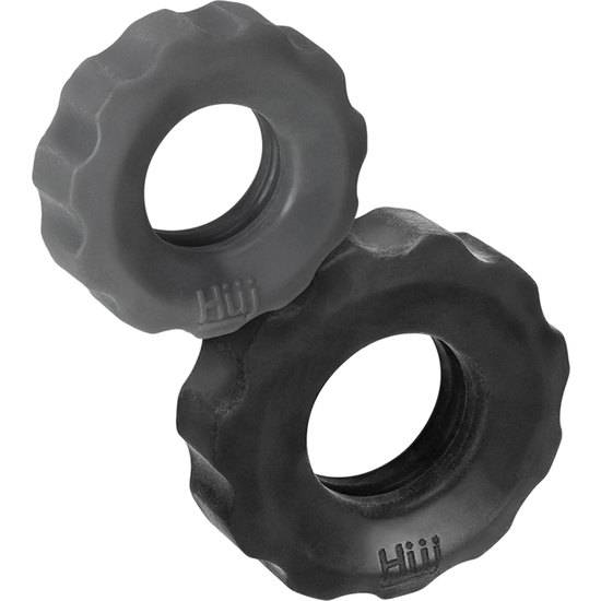 KIT ANILLOS COG 2-SIZE COCKRINGS - GRIS - Juguetes Sexuales Anillo Kit - Sex Shop ARTICULOS EROTICOS