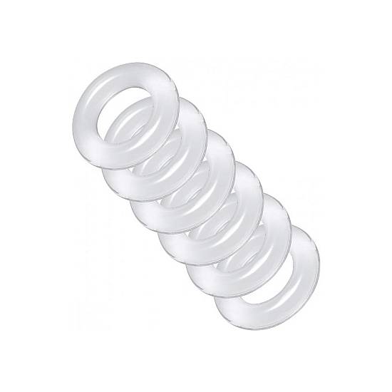 KIT DE ANILLOS DE ESTRECHAMIENTO - BLANCO - Juguetes Sexuales Anillo - Sex Shop ARTICULOS EROTICOS