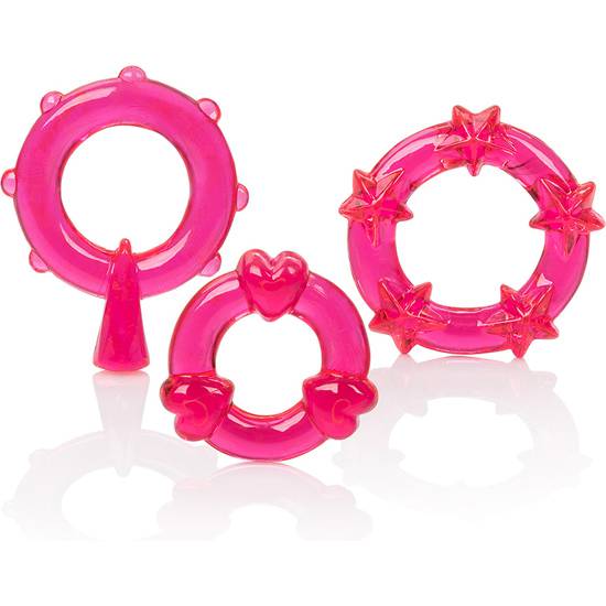 MAGIC C-RINGS FUCSIA - Juguetes Sexuales Anillo Kit - Sex Shop ARTICULOS EROTICOS