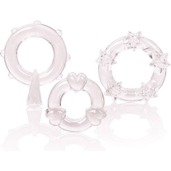 MAGIC C-RINGS TRANSPARENTE - Juguetes Sexuales Anillo Kit - Sex Shop ARTICULOS EROTICOS