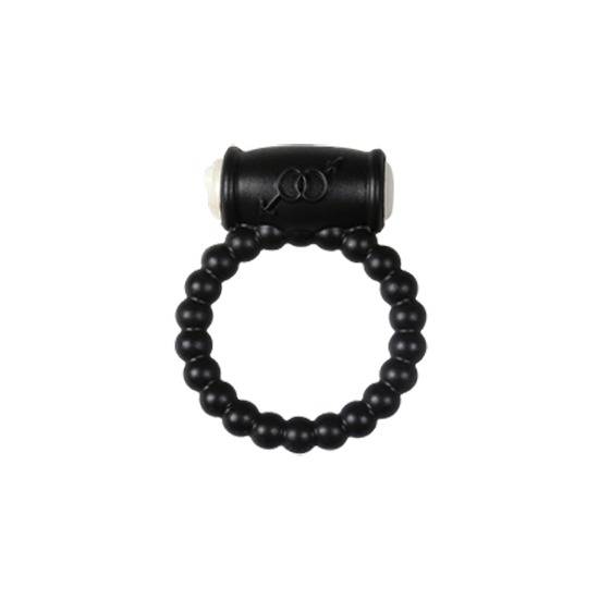 POWER RING BALLS - ANILLO VIBRADOR SILICONA NEGRO - Juguetes Sexuales Anillo Vibrador - Sex Shop ARTICULOS EROTICOS