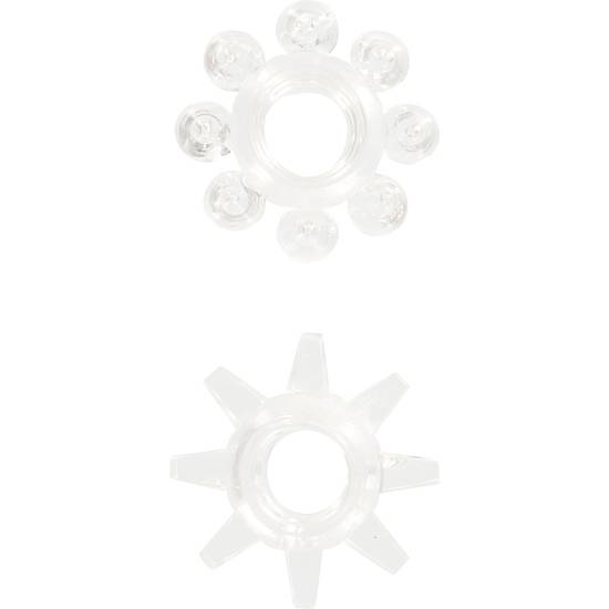 POWER STRETCHY ANILLO PARA EL PENE CON TEXTURA - Juguetes Sexuales Anillo Kit - Sex Shop ARTICULOS EROTICOS