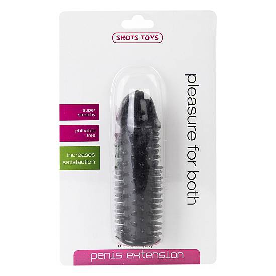 REALISTICO Y PUNTIAGUDO EXTENSION PARA EL PENE COLOR NEGRO - Extensiones - SEXSHOP