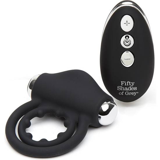 RELENTLESS ANILLO VIBRADOR CONTROL REMOTO LOVE RING - NEGRO/ PLATA - Juguetes Sexuales Anillo Vibrador - Sex Shop ARTICULOS EROTICOS