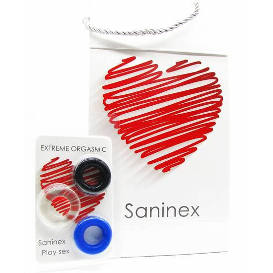 SANINEX ANILLOS EXTREME ORGASMIC - Juguetes Sexuales Anillo Vibrador - Sex Shop ARTICULOS EROTICOS
