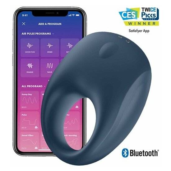 SATISFYER STRONG ONE - ANILLO VIBRADOR CON APP - Juguetes Sexuales Anillo Vibrador - Sex Shop ARTICULOS EROTICOS