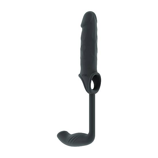 SONO N. 34 EXTENSOR PARA EL PENE ELÁSTICO CON PLUG GRIS - Juguetes Sexuales Penes Extensores - Sex Shop ARTICULOS EROTICOS