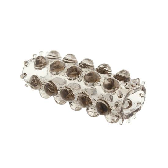 SUPER STRETCHY FUNDA TEXTURADA PARA PENE NEGRO - Juguetes Sexuales Penes Extensores - Sex Shop ARTICULOS EROTICOS