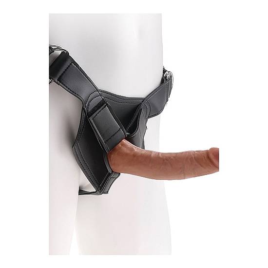 ARNÉS CON PENE REALÍSTICO 20CM - MULATO - Arnes BDSM Bondage - Sex Shop ARTICULOS EROTICOS