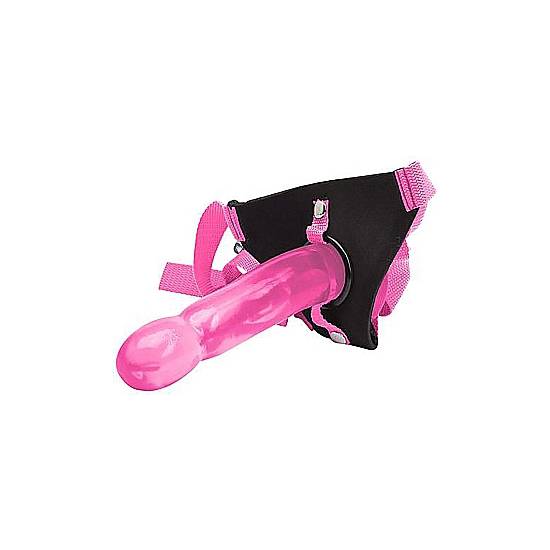CLIMAX ARNÉS CON DILDO ROSA - Arnes BDSM Bondage - Sex Shop ARTICULOS EROTICOS