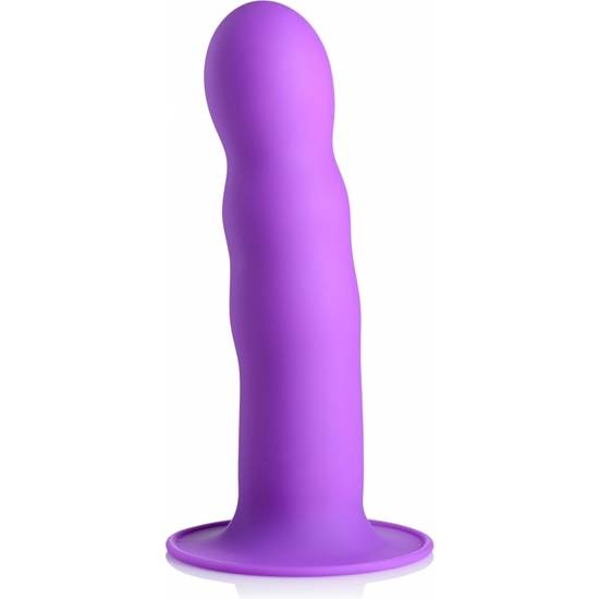 DILDO ONDULADO EXPRIMIBLE - MORADO - Dildos Juguetes Sexuales - Sex Shop ARTICULOS EROTICOS