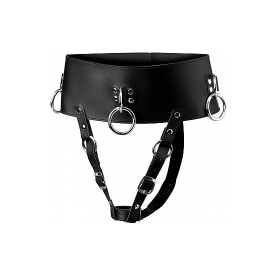 FORCED ORGASM WAND HOLDER CINTURÓN BDSM - NEGRO - Arnes BDSM Bondage - Sex Shop ARTICULOS EROTICOS