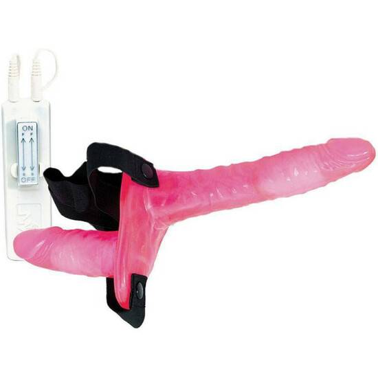 JOYRIDE DUO - ARNÉS PENE VIBRADOR DOBLE PENETRACIÓN ROSA - Vibrador Pene Vibrador - Sex Shop ARTICULOS EROTICOS