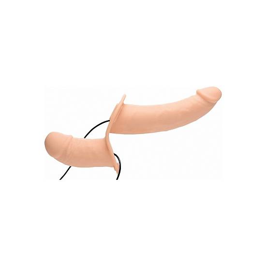 SUPREME PLEASURE ARNÉS CON DOBLE DILDO VIBRADOR - Vibrador Pene Doble Penetración - Sex Shop ARTICULOS EROTICOS