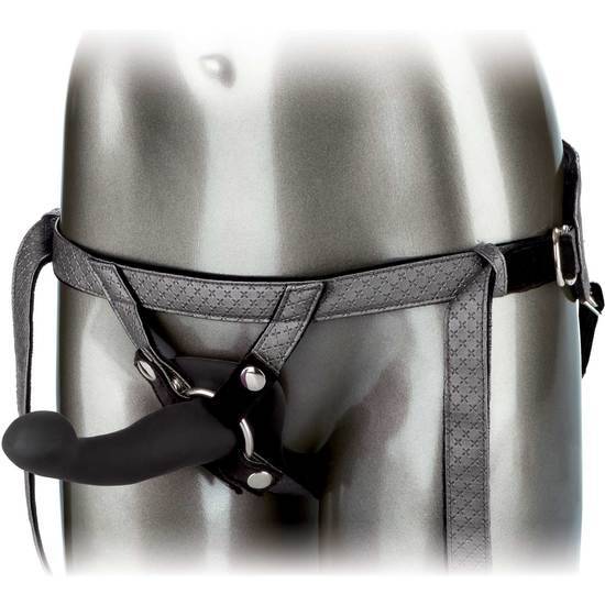 THE ROYAL VIBRATING SET - ARNÉS CON DILDO VIBRADOR GRIS - Arnes BDSM Bondage - Sex Shop ARTICULOS EROTICOS