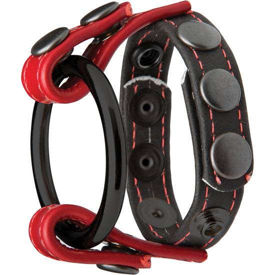 COCK & BALL MASTERS RINGS - NEGRO - BDSM Bondage Varios- Sex Shop ARTICULOS EROTICOS