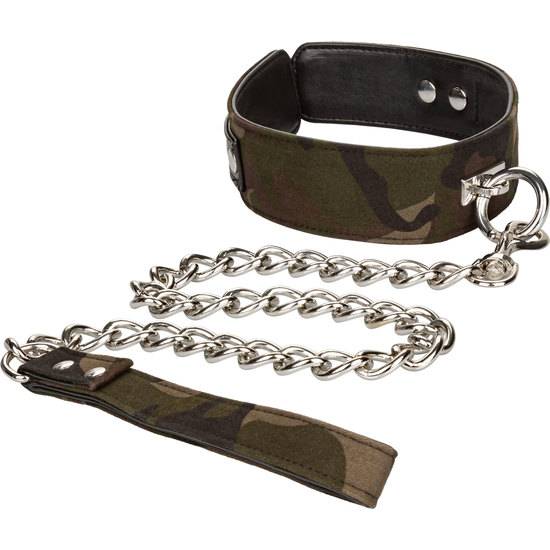 COLT COLLAR & LEASH CAMUFLAJE - BDSM Bondage Collares - Sex Shop ARTICULOS EROTICOS