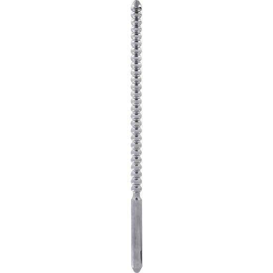 DIP STICK RIBBED- PENIS PLUG 10 MM - PLATA - BDSM Bondage Varios- Sex Shop ARTICULOS EROTICOS