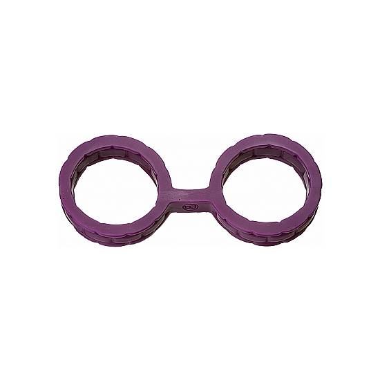 JAPANESE BONDAGE - ESPOSAS DE SILICONA GRANDES- MORADO - Esposas BDSM Bondage - Sex Shop ARTICULOS EROTICOS