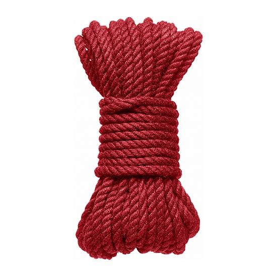 KINK CUERDA DE BONDAGE HEMP 1524X0,6CM - ROJO - Cuerdas BDSM Bondage - Sex Shop ARTICULOS EROTICOS