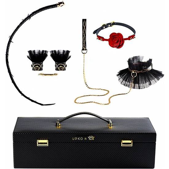 KIT BONDAGE LUJOSO Y ROMANTICO - BDSM Bondage Kit - Sex Shop ARTICULOS EROTICOS