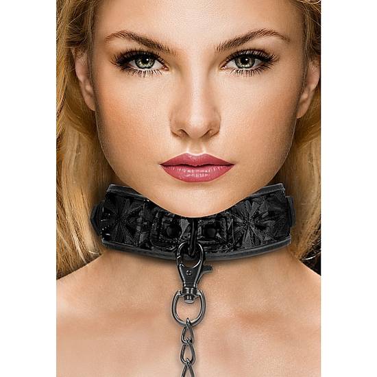 LUXURY COLLAR CON CADENA - BDSM Bondage Collares - Sex Shop ARTICULOS EROTICOS