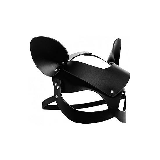 MÁSCARA DE CUERO CON FORMA DE GATO - NEGRO - Máscaras BDSM Bondage - Sex Shop ARTICULOS EROTICOS