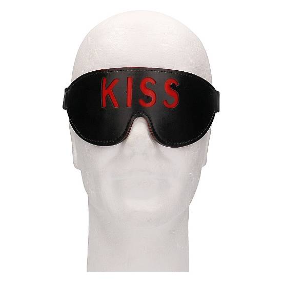 OUCH! MÁSCARA - KISS - NEGRO - Máscaras BDSM Bondage - Sex Shop ARTICULOS EROTICOS