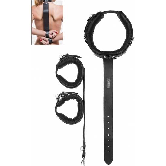 PUÑO DE CUERO LARGO  - NEGRO - Esposas BDSM Bondage - Sex Shop ARTICULOS EROTICOS