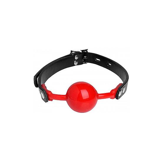 THE HUSH MORDAZA DE SILICONA CON BOLA - ROJO - Mordazas BDSM Bondage - Sex Shop ARTICULOS EROTICOS