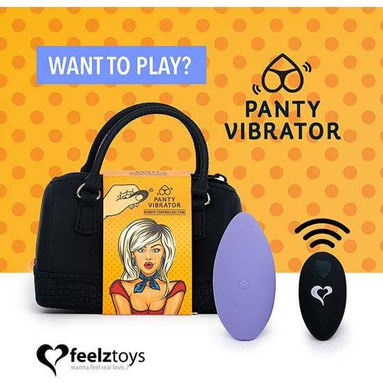 FEELZTOYS - BRAGUITA VIBRADORA CON MANDO - MORADO - Juguetes Sexuales Vibradores Varios - Sex Shop ARTICULOS EROTICOS