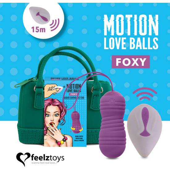 FEELZTOYS - MOTION LOVE BALLS FOXY - Juguetes Sexuales Huevos Vibradores - Sex Shop ARTICULOS EROTICOS