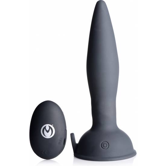 PLUG ANAL DE SILICONA - TURBO ASS SPINNER CO CONTROL REMOTO - NEGRO - Juguetes Sexuales Anal Vibrador - Sex Shop ARTICULOS EROTICOS