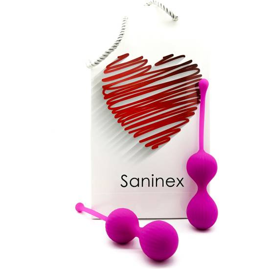 SANINEX DOUBLE CLEVER - INTELIGENTES ESFERAS VAGINALES MORADO - Juguetes Sexuales Bolas Chinas - Sex Shop ARTICULOS EROTICOS