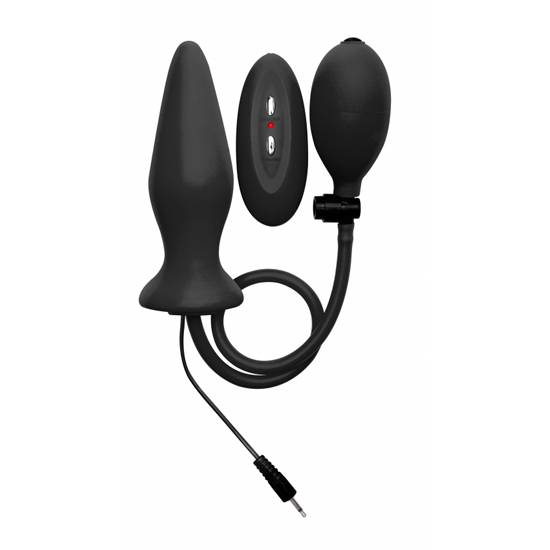OUCH PLUG INFLABLE DE SILICONA NEGRO - Juguetes Sexuales  Anales Kits - Sex Shop ARTICULOS EROTICOS