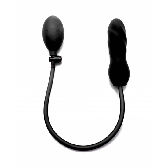 OUCH PLUG INFLABLE DE SILICONA NEGRO - Juguetes Sexuales Anal Hinchable - Sex Shop ARTICULOS EROTICOS