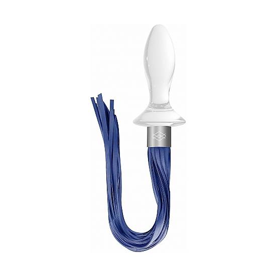 TAIL DILDO DE CRISTAL CON LATIGO BLANCO - Dildos Juguetes Sexuales - Sex Shop ARTICULOS EROTICOS