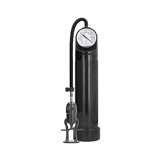 DESARROLLADOR DELUXE PUMP CON SISTEMA AVANZADO PSI GAUGE - NEGRO - Juguetes Sexuales Pene Desarrolladores - Sex Shop ARTICULOS EROTICOS